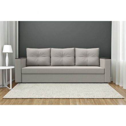 Диван АrtМ_Атланта (126169) 3-М,раскладн. Б/С, тк. рогож. Амур-2 беж