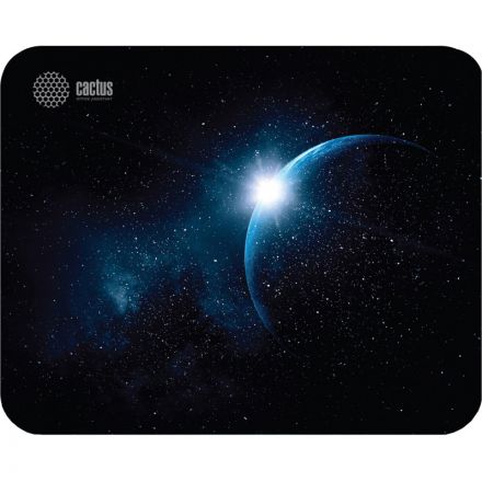Коврик для мыши Cactus CS-MP-P04XS Space Мини черный 220x180x2мм
