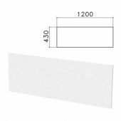 Экран-перегородка "Бюджет" (1200х16х430 мм), БЕЗ ФУРНИТУРЫ, белый, 402666-290