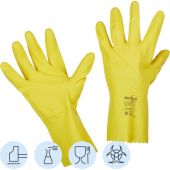 Перчатки Manipula Specialist Блеск L-F-01 из латекса желтые (размер 8-8.5, M)