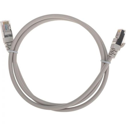 Патч-корд REXANT (02-0110-1) F/UTP, CAT 5e, 26AWG, LSZH, серый, 1м