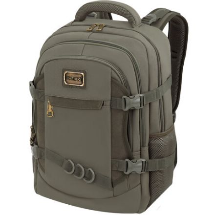 Рюкзак HEIKKI DESERTED (ХЕЙКИ) универсальный, 3 отделения, эргономичный, багажная лента, хаки, 47х33х17 см, 273877