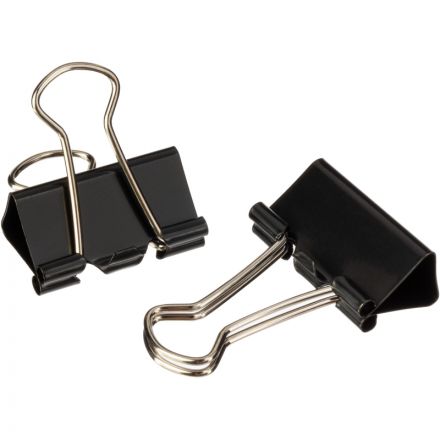 Зажимы для бумаг Attache 19/25/32 мм черные (12 штук в упаковке)