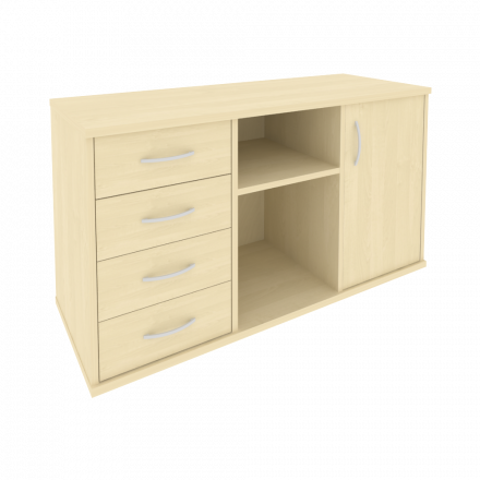 Riva Тумба под оргтехнику с фолдингом А.МТ-2F Клён 1192*450*667