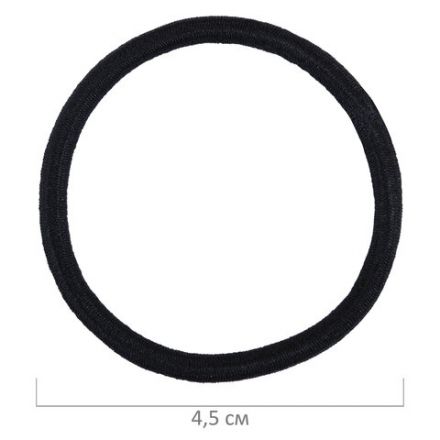 Резинки для волос НАБОР 12 шт., 0,45х14 см, чёрный, MONTE VITA (МОНТЕ ВИТА), 457037