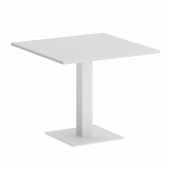 Home Office Стол квадратный VR.SP-5-90.2 Белый/Белый металл 900*900*750 Home Office Стол квадратный VR.SP-5-90.2 Белый/Белый металл 900*900*750