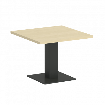 Home Office Стол журнальный квадратный VR.SP-5-60.2G Клён/Антрацит металл 600*600*450