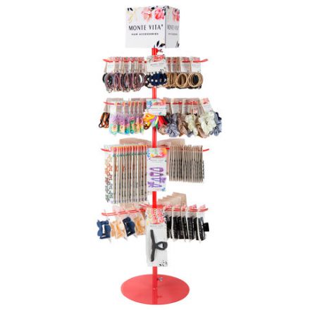 Стойка-вертушка настольная MONTE VITA (МОНТЕ ВИТА), 108х44см, 4 ряда, 22 крючка, 507506 Стойка-вертушка настольная MONTE VITA (МОНТЕ ВИТА), 108х44см, 4 ряда, 22 крючка, 507506
