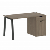 Home Office Стол письменный VR.SP-3-138.1.A Вяз/Антрацит металл 1380*720*750
