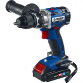 Дрель-шуруповерт аккум. бесщеточная ЗУБР DB-201-22, 20 В, 2 АКБ (2Ач)