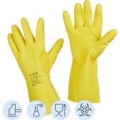 Перчатки Manipula Specialist Форсаж L-F-14 из латекса желтые (размер 9-9.5, L)