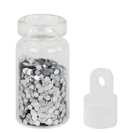 Блестки для декора НАБОР 24 вида по 2 грамма, в стеклянных тубах, ОСТРОВ СОКРОВИЩ, 665680