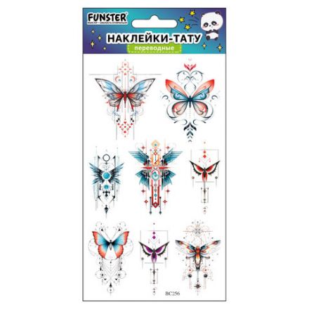 Наклейки-тату переводные "Разные", 20,5х10 см, ассорти 12 видов, FUNSTER (ФАНСТЕР), 666102 Наклейки-тату переводные "Разные", 20,5х10 см, ассорти 12 видов, FUNSTER (ФАНСТЕР), 666102