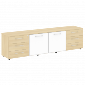 Yalta Тумба модульная LT.TS-4.2 white Акация/Стекло white 2188*450*580 Yalta Тумба модульная LT.TS-4.2 white Акация/Стекло white 2188*450*580