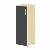 Yalta Шкаф узкий LT.SU-2.4 R (L) black Акация/Стекло black 400*450*1195