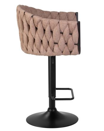 Набор 2 шт Стул барный DOBRIN LEON, коричневая ткань (LAR 275-3)