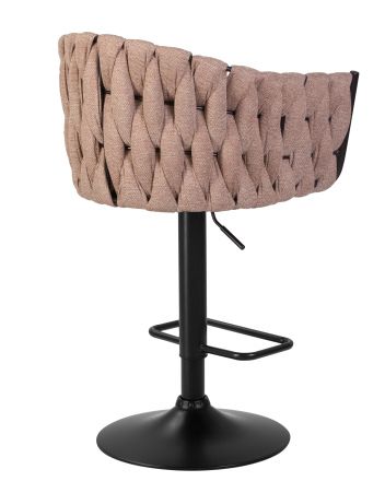 Набор 2 шт Стул барный DOBRIN LEON, коричневая ткань (LAR 275-3)