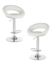 Набор 2 шт Стул барный DOBRIN MIRA, белый