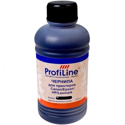Универсальные чернила ProfiLine Premium для Canon/Epson/HP черные 250 мл Универсальные чернила ProfiLine Premium для Canon/Epson/HP черные 250 мл