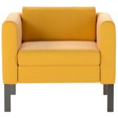 Кресло 0MX_EF_Модерн тк.желт K 014,оп.серый графит R7024