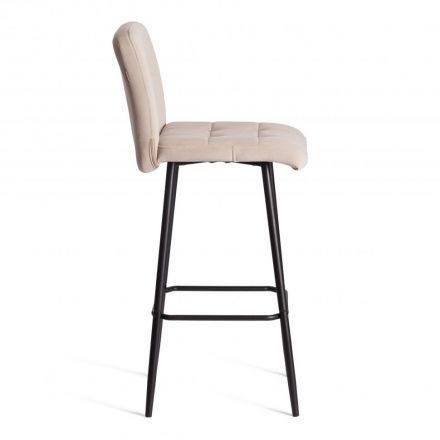 Барный стул Medeo/Медео велюр, бежевый, 7, 45х56х113 см spb Барный стул Medeo/Медео велюр, бежевый, 7, 45х56х113 см spb