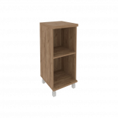 First Стеллаж низкий узкий KSU-3 Дуб табак 401*432*958 First Стеллаж низкий узкий KSU-3 Дуб табак 401*432*958