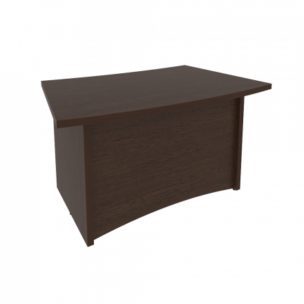 First Стол руководителя криволинейный KSR-5 Венге 1400*900*765