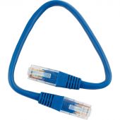 Патч-корд UTP   Cablexpert кат.5e PP12-0.25M/B, 0.25м, синий