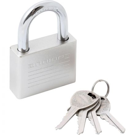 Замок навесной УЗК_Аллюр ВС1Ч-060 (60хd=9,8х33) чугун (16837) хром (4кл)