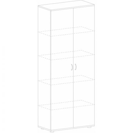 Шкаф SL Imago   закрытый СТ-1.9 орех (СТ-1,Д-1Пр,Д-1Л)