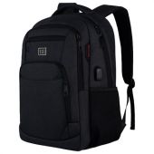 Рюкзак HEIKKI SECURE (ХЕЙКИ) универсальный, отделение для ноутбука, черный, 46x31x19 см, 273894