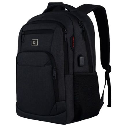 Рюкзак HEIKKI SECURE (ХЕЙКИ) универсальный, отделение для ноутбука, черный, 46x31x19 см, 273894