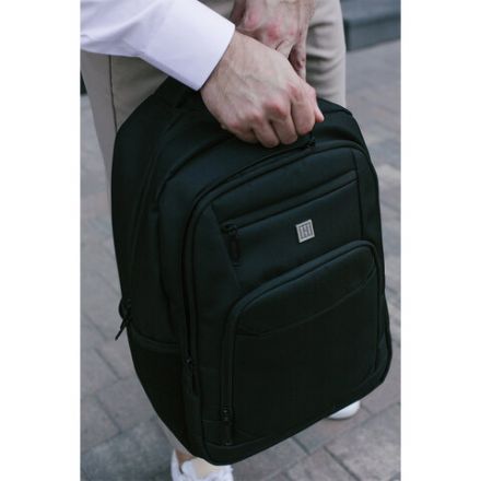 Рюкзак HEIKKI SECURE (ХЕЙКИ) универсальный, отделение для ноутбука, черный, 46x31x19 см, 273894