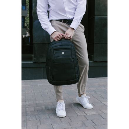 Рюкзак HEIKKI SECURE (ХЕЙКИ) универсальный, отделение для ноутбука, черный, 46x31x19 см, 273894