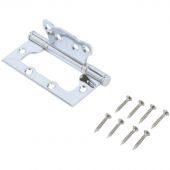 Петля _УЗК СТАНДАРТ 100х75х2,5мм 2BB CP накладная без врезки, хром (7106)