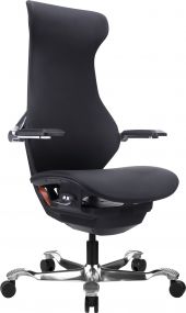 Эргономичное кресло Everprof Atom Black Экокожа Черный