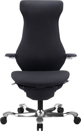 Эргономичное кресло Everprof Atom Black Экокожа Черный