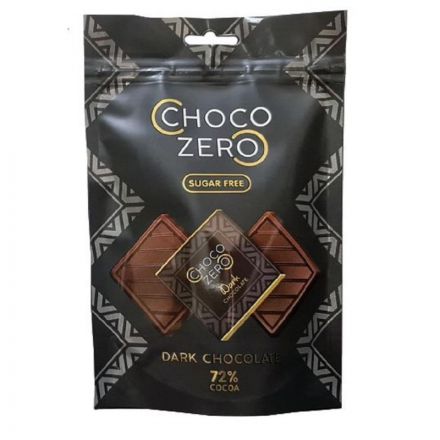 Шоколад порционный ChocoZero горький 72% без сах., 100г