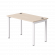 Стол прямой Everprof EVO на металлокаркасе 1180х670х755 мм Дуб Соната/Белый