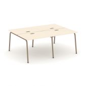 Estetica Рабочая станция на 4 места ES.D.RS-4.1-LK Сатин/Латте металл 1960*1500*750