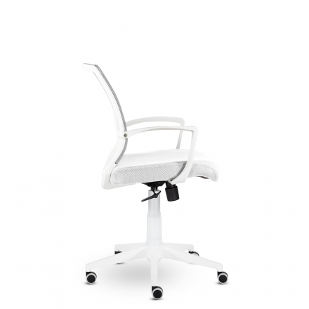 Кресло СН-800 Энжел белый Ср TW-71/Е01-к (серебристый/белый)