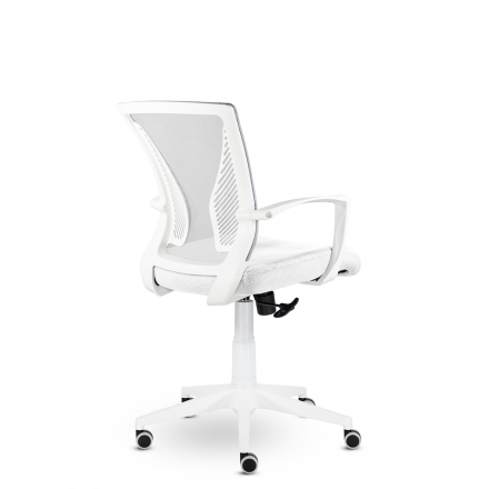 Кресло СН-800 Энжел белый Ср TW-71/Е01-к (серебристый/белый)