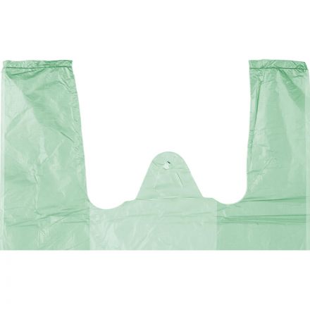 Пакет-майка ПНД цветной 10 мкм (25+12х45 см, 100 штук в упаковке)