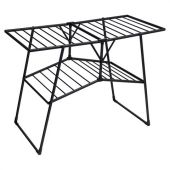 Сушилка напольная для белья раскладная, 4 зоны, 2 уровня, 22 метра, LAIMA HOME QUATRO BLACK, 700475