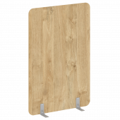 R-line Перегородки на металлических опорах на фетровых подпятниках DP.F-120-180 Тиквуд светлый/Серый металл 1200*18*1800