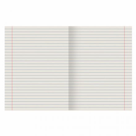 Тетрадь ЗЕЛЁНАЯ обложка 24 л., линия с полями, офсет №2 ЭКОНОМ, "ПИФАГОР", 107126