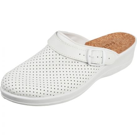 Сабо Лера жен.нат.кожа цв.белый, пробковая стелька (р.36) (69430108)