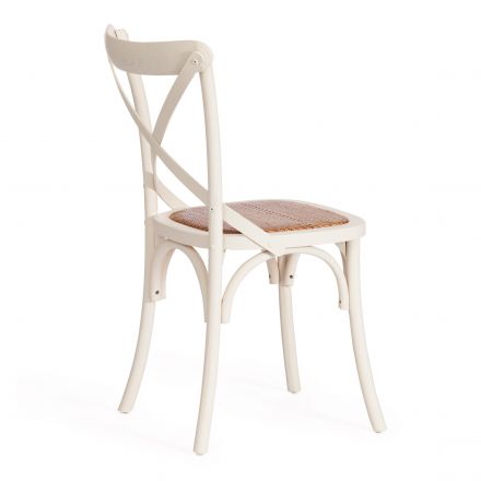 Стул CROSS (mod.CB2001) дерево вяз, 49.5*53.5*87, Белый (butter white)