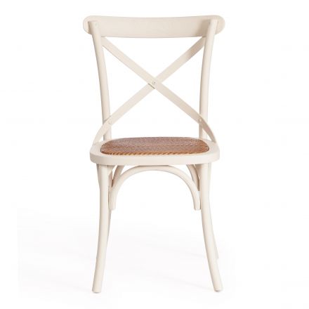 Стул CROSS (mod.CB2001) дерево вяз, 49.5*53.5*87, Белый (butter white)