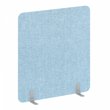 R-line soft Перегородки на металлических опорах на фетровых подпятниках AP.F-140-150 Romeo 09/Серый металл 1400*18*1500